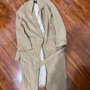 Camel colored trench coat